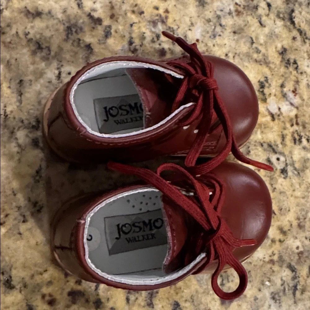 Josmo Maroon/Brown Leather Walker Footwear Size 2 - Picture 5 of 10